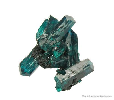 Dioptase (gem crystals)